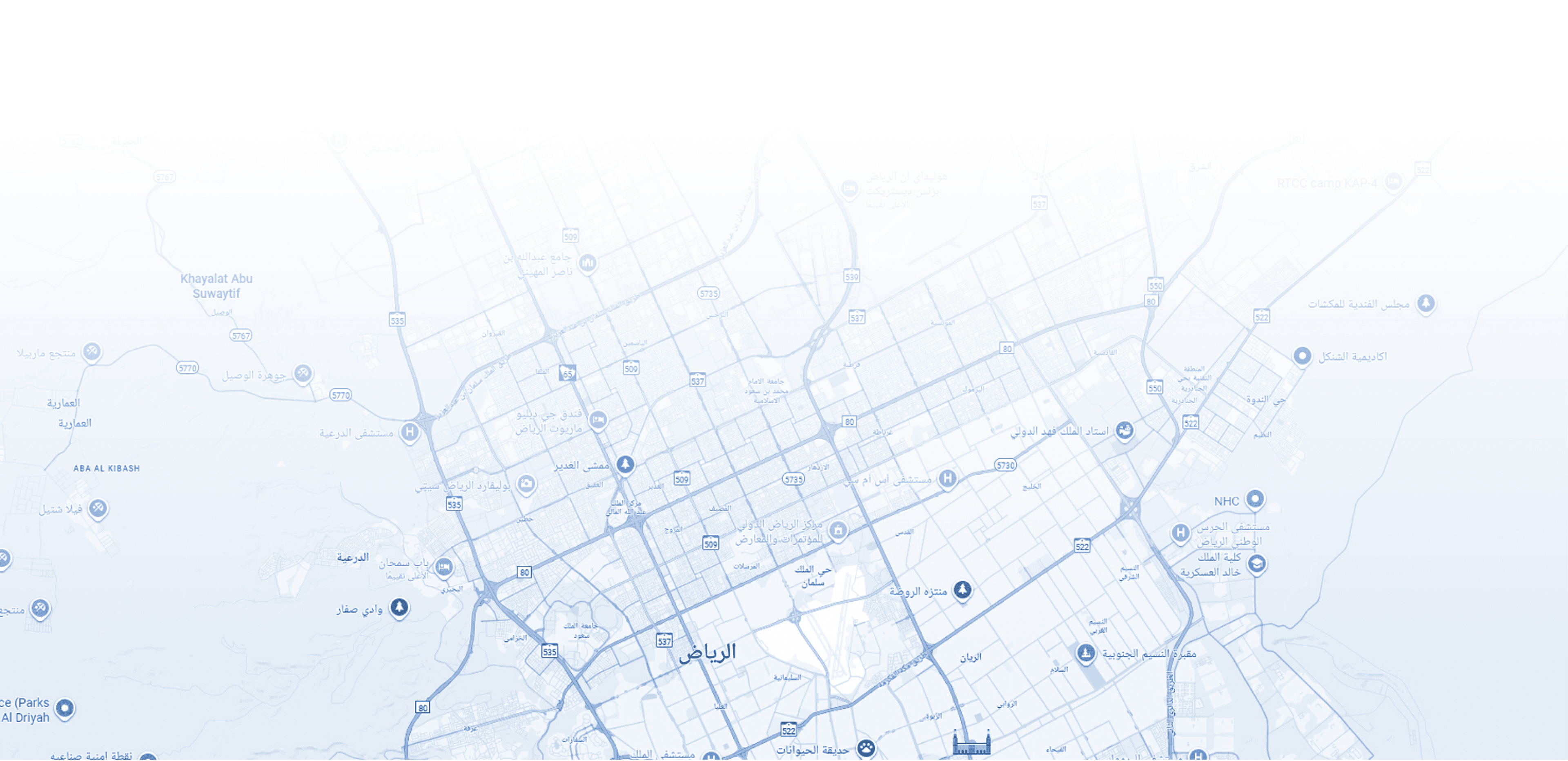 خريطة المملكة العربية السعودية